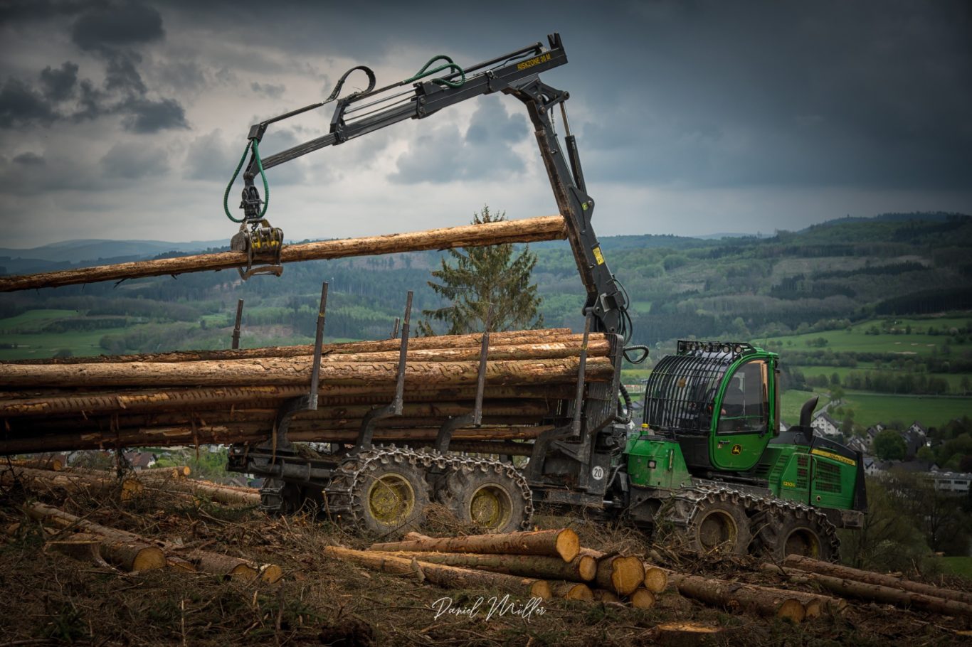 Rückezug John Deere 1210 E John Deere 1210 E